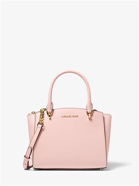 michael kors ellis small leather satchel|More.